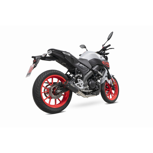 Scorpion Exhaust Yamaha MT-125 Euro 4 2019 - 2020 Red Power Full System Black Ceramic Coated Sleeve